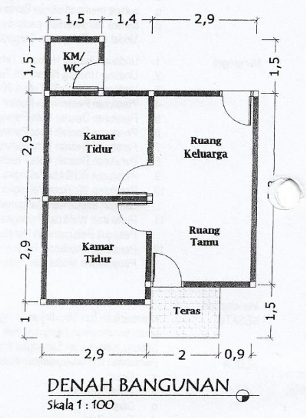foto denah rumah tipe 36 SUBSIDI perumahan MUTIARA REGENCY II TAHAP 1