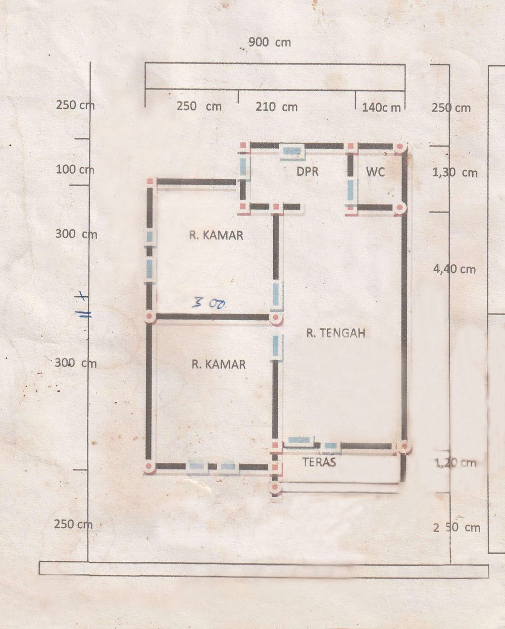 foto denah rumah tipe 36 perumahan DELHAN RESIDENCE