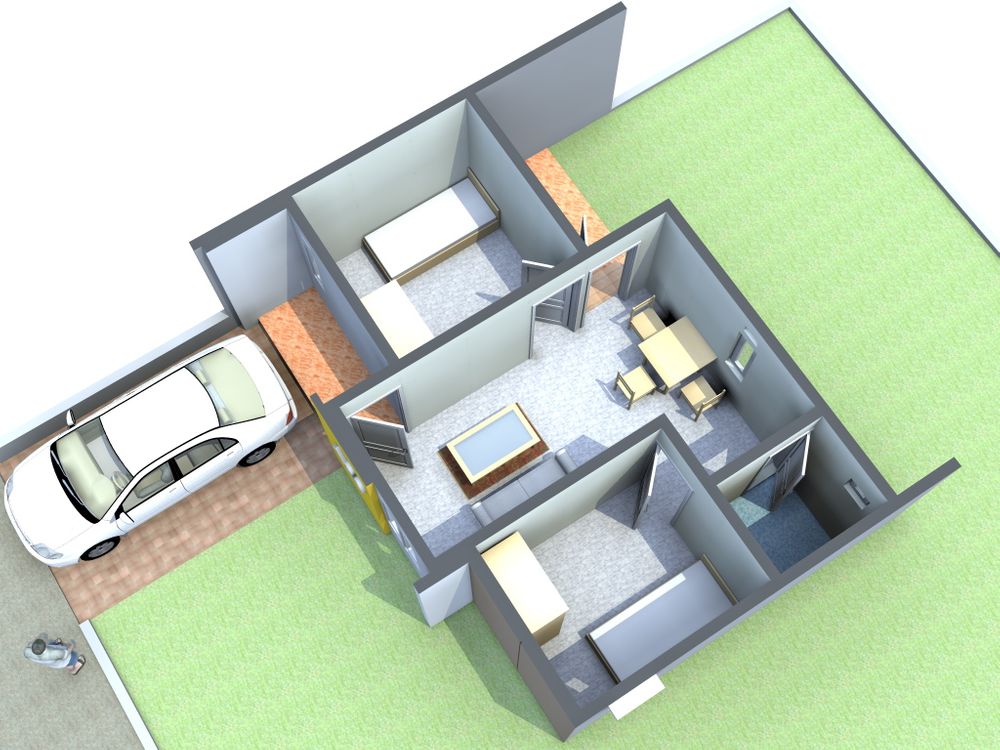 foto denah rumah tipe 36 perumahan Perumahan Dosen dan Staff USN KOLAKA