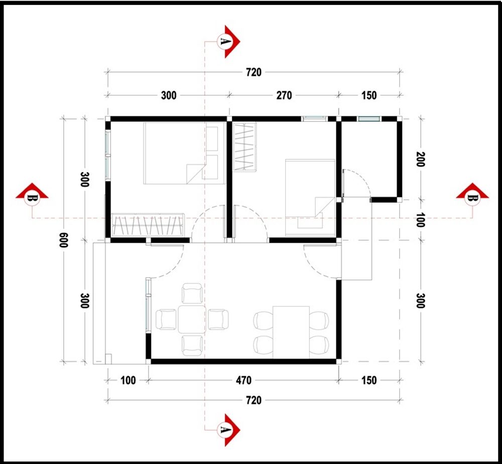 foto denah rumah tipe 36 perumahan YUSRA RESIDENCE 01