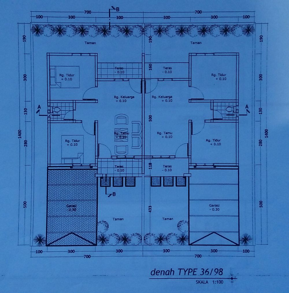 foto denah rumah tipe 36 perumahan   BITARA GRIYA PAMMASE
