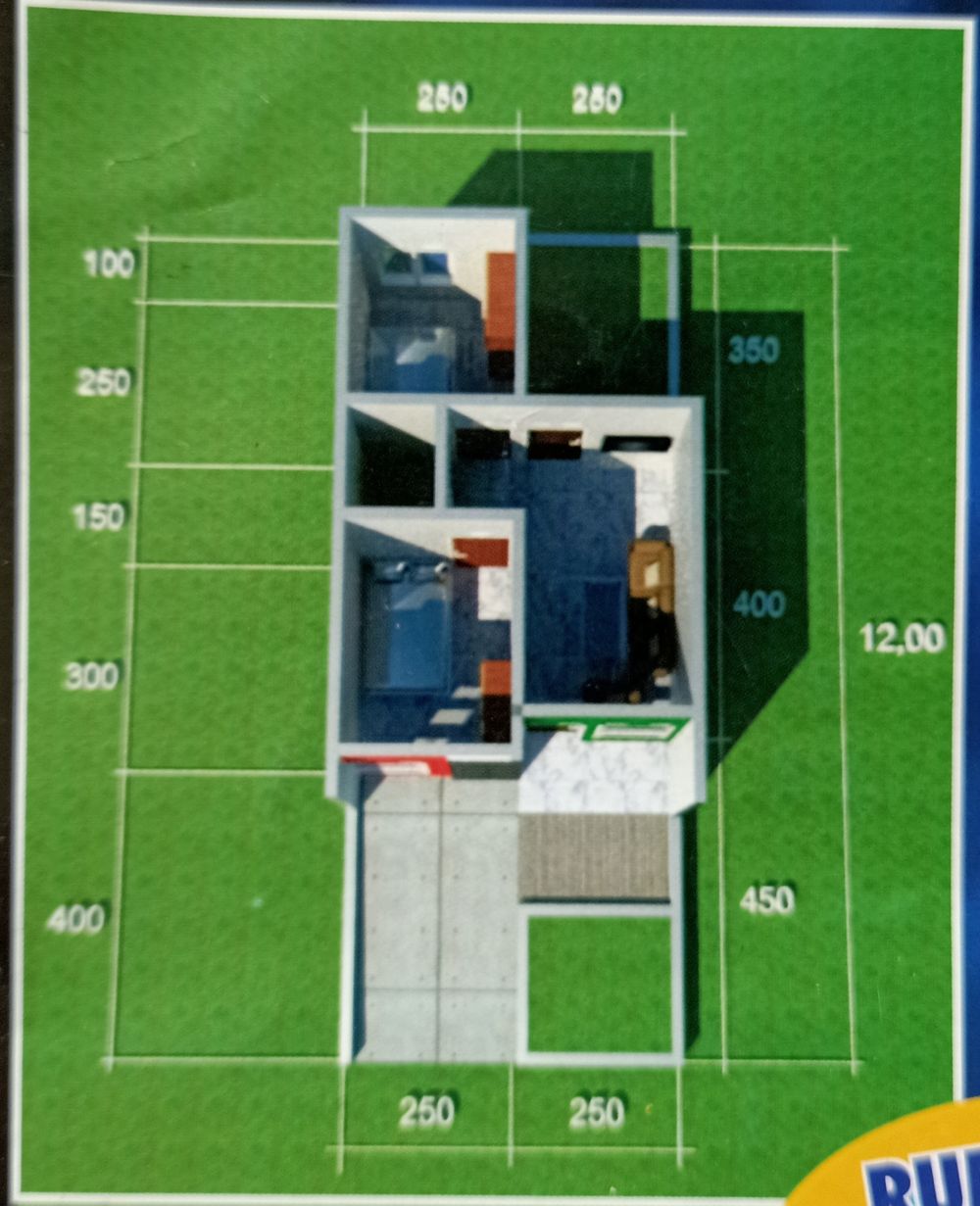 foto denah rumah tipe 36/60 perumahan JANGKAR MAS BOULEVARD