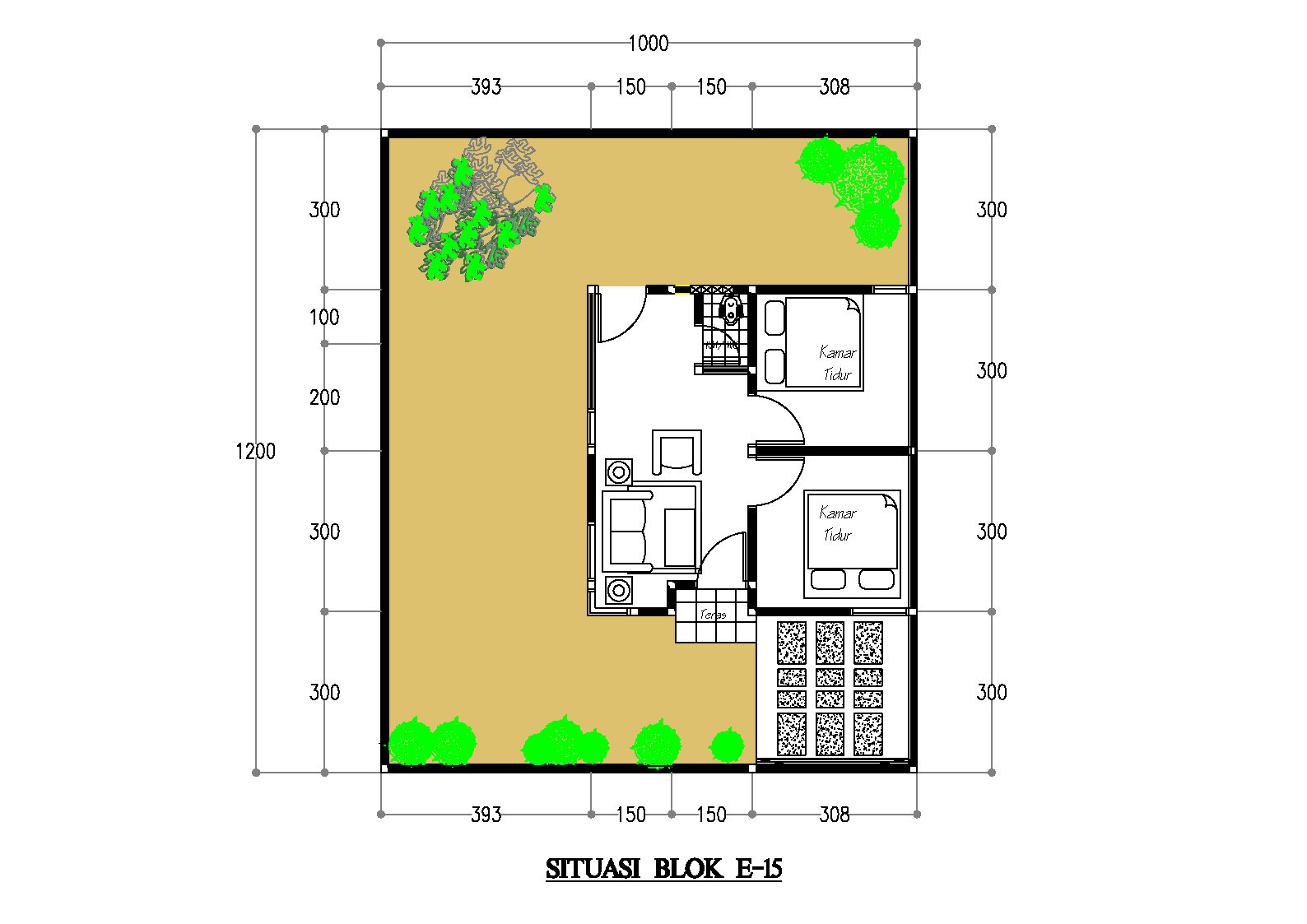 foto denah rumah tipe 36 perumahan MUTIA RAIHAN RESIDENCE
