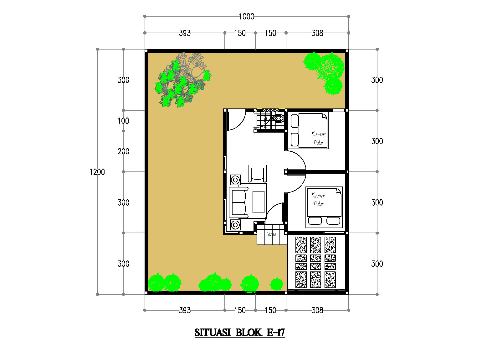 foto denah rumah tipe 36 perumahan MUTIA RAIHAN RESIDENCE