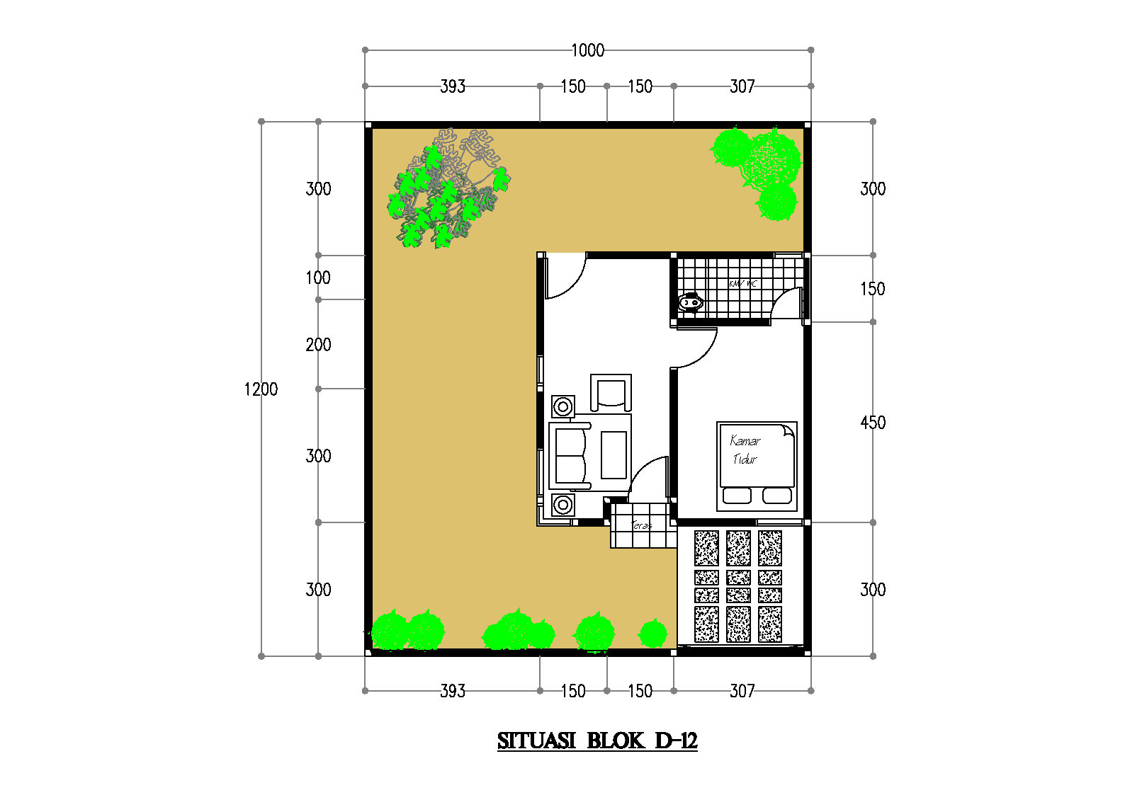 foto denah rumah tipe 36 perumahan MUTIA RAIHAN RESIDENCE