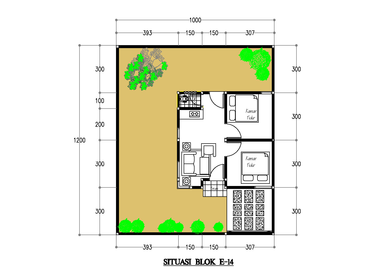 foto denah rumah tipe 36 perumahan MUTIA RAIHAN RESIDENCE