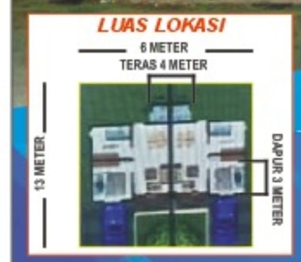 foto denah rumah tipe 36/78 perumahan BUMI PLASEM KALUKKU