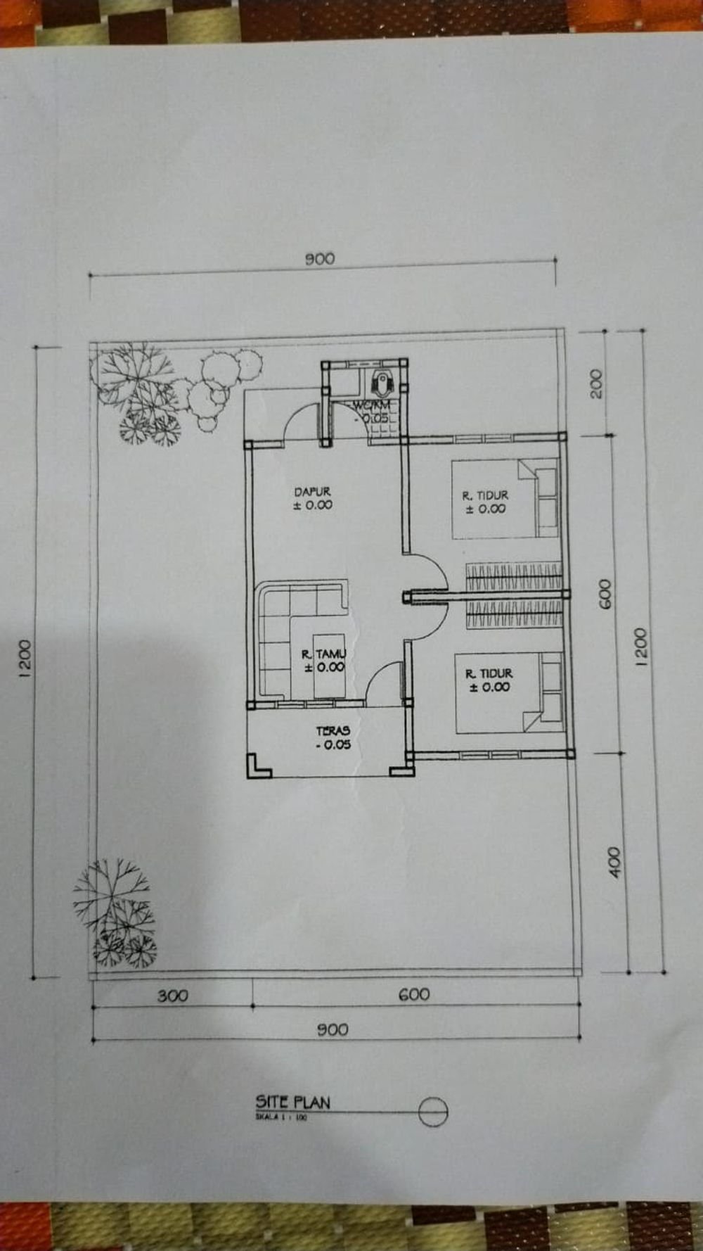 foto denah rumah tipe 36 perumahan GRIYA INDAH