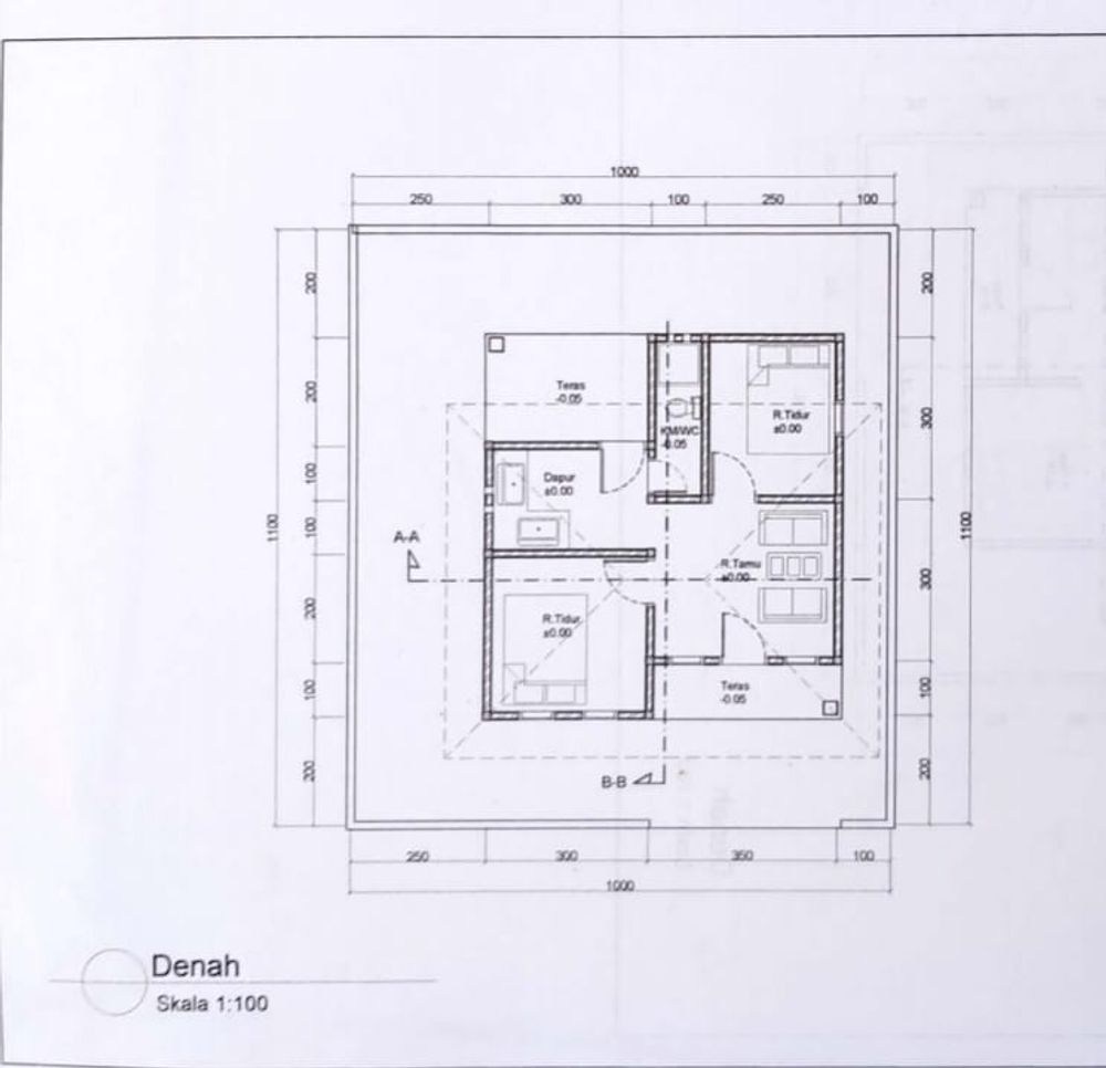foto denah rumah tipe 36 perumahan GRIYA INDAH