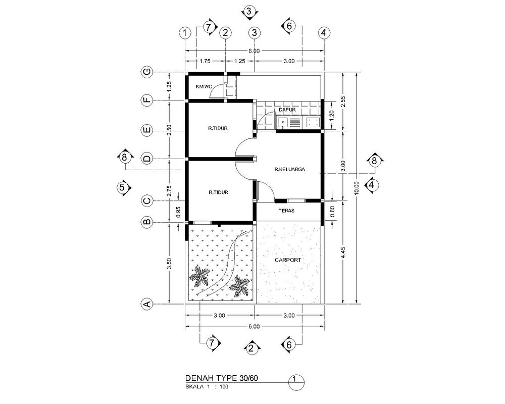 foto denah rumah tipe T30/60 perumahan Bumi Sakinah Sucinaraja 2