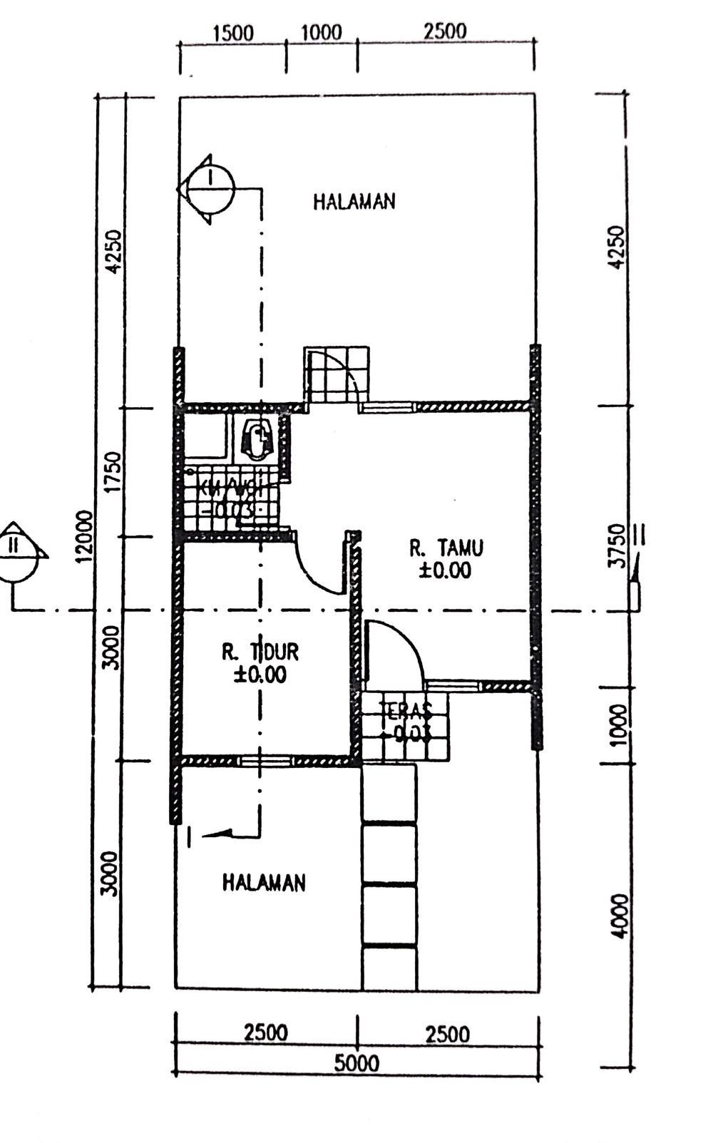 foto denah rumah tipe 22 perumahan LOA JANAN INDAH II
