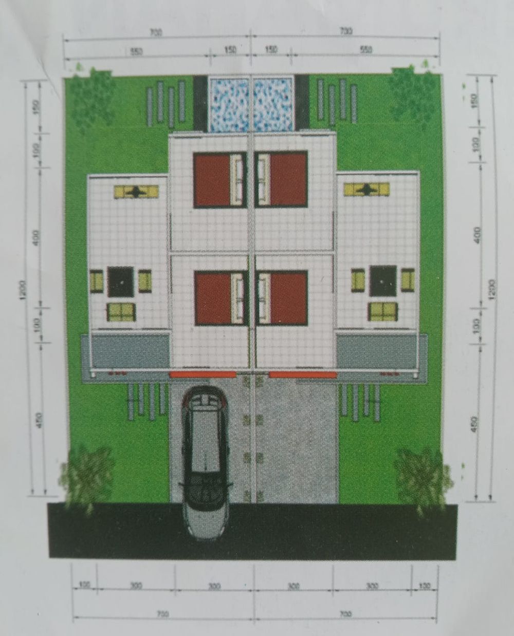 foto denah rumah tipe 36 perumahan PERUMAHAN CLARA RESIDENCE