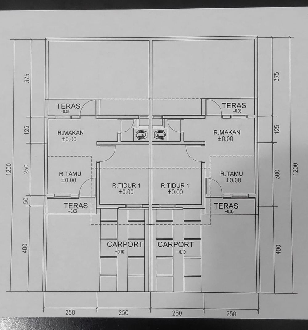 foto denah rumah tipe 22/60. perumahan SUKAMEKAR REGENCY