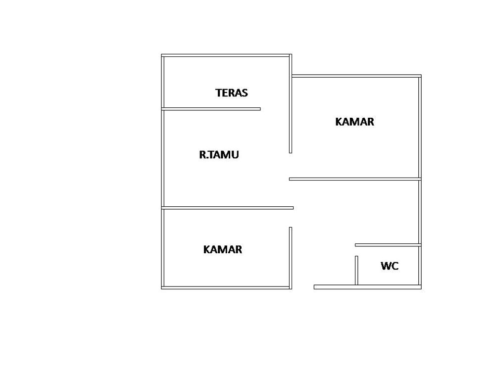 foto denah rumah tipe 36 perumahan CV. SUMBER REJEKI