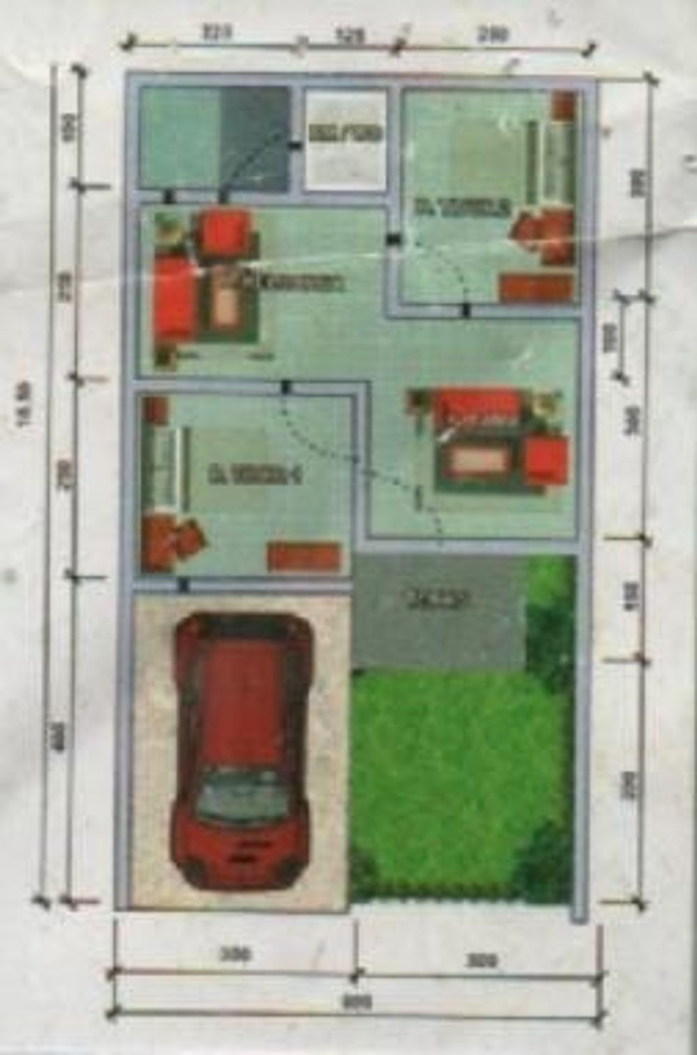 foto denah rumah tipe 36 perumahan Perumahan Griya Waskita