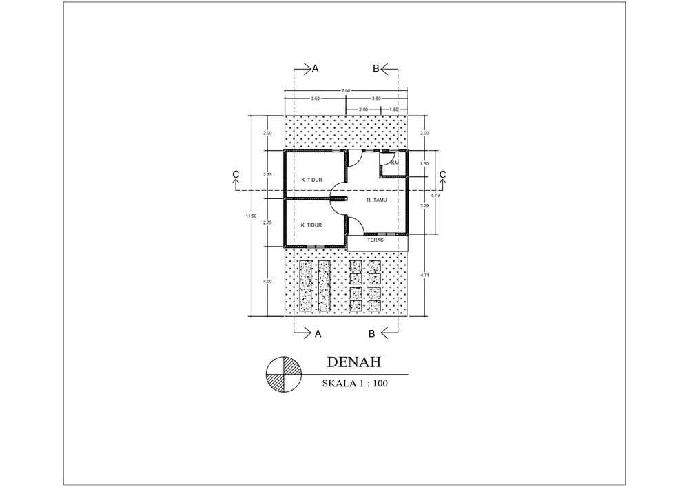 foto denah rumah tipe SUBSIDI 36 perumahan GRAND MAHOGANY RESIDENCE