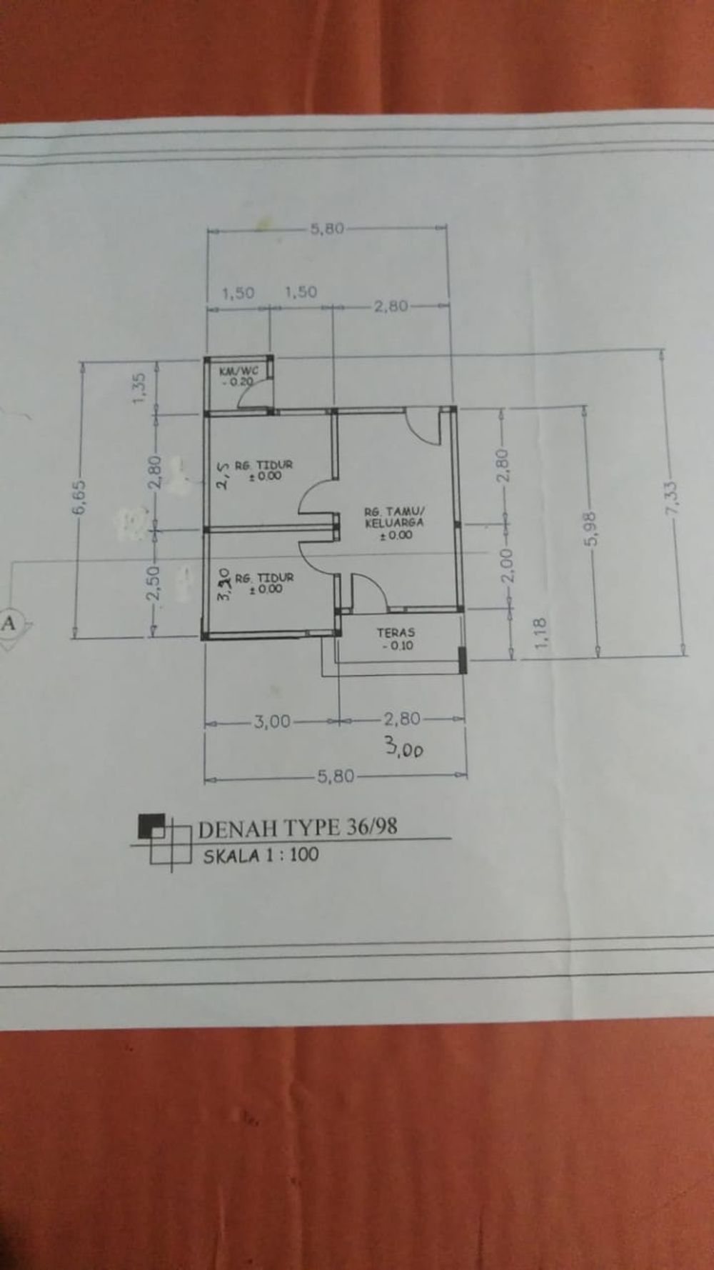 foto denah rumah tipe PERUMAHAN BUMI WONGKADITI PERMAI 2 perumahan PERUMAHAN BUMI WONGKADITI PERMAI 2