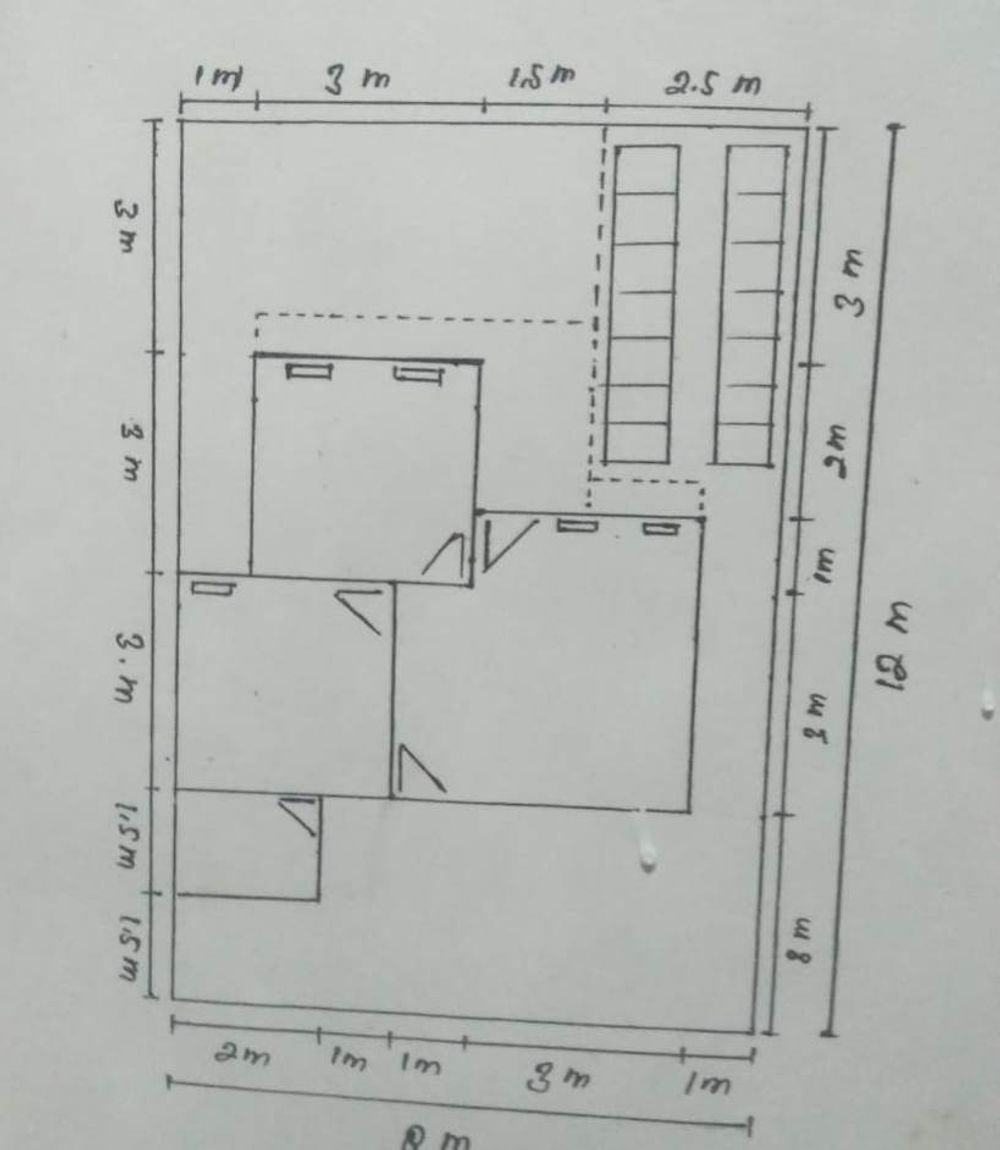 foto denah rumah tipe RHS 36 perumahan PURI INDAH MARSAWA THP 2