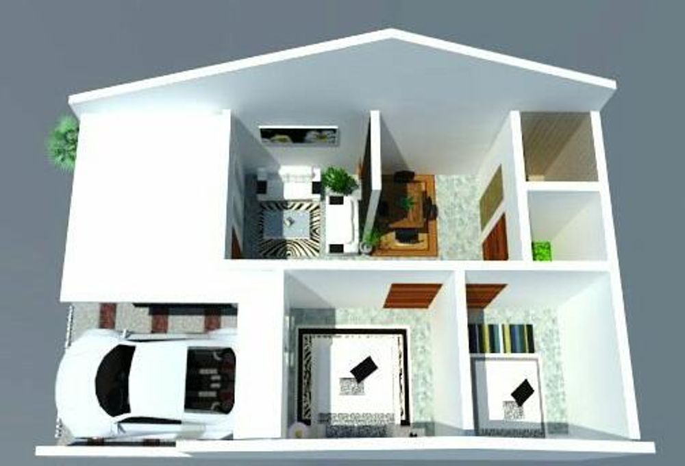 foto denah rumah tipe 45 perumahan Arjuna regency