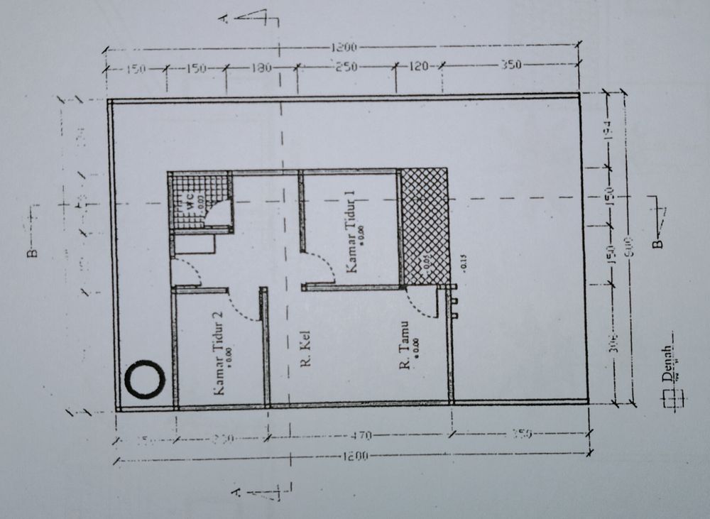 foto denah rumah tipe 36/96 perumahan BUKIT SERELO 1