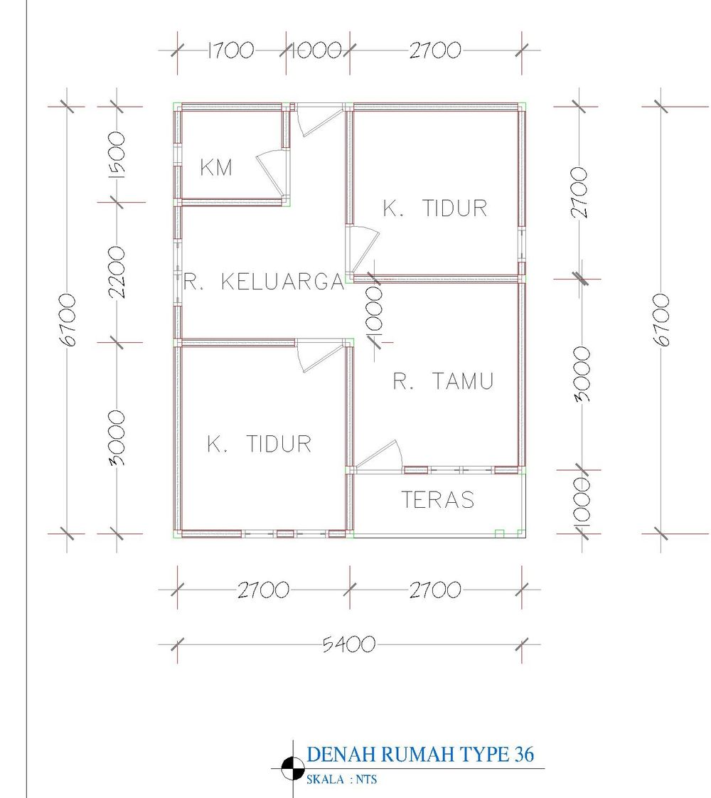 foto denah rumah tipe Rumah Surung Asri perumahan SURUNG ASRI