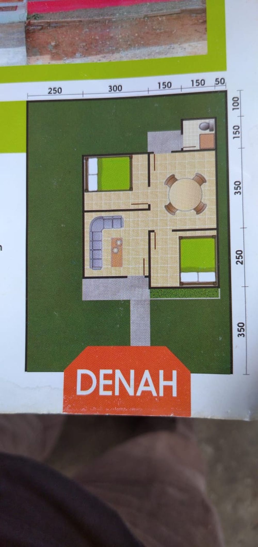 foto denah rumah tipe 36 perumahan BATURAJA INDAH RESIDENT