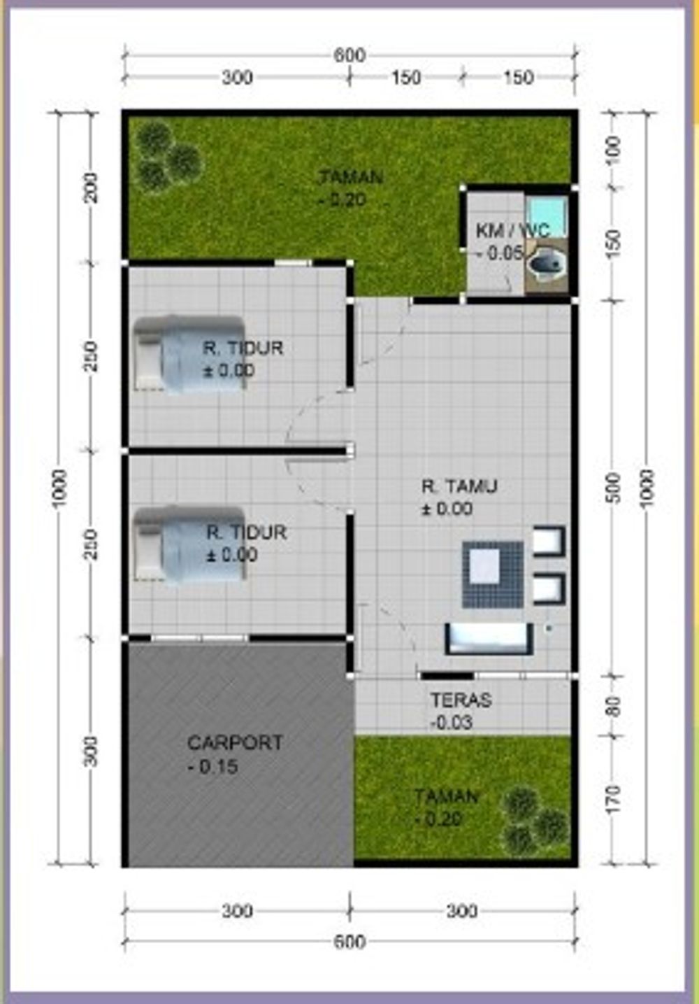 foto denah rumah tipe E perumahan Perumahan Bumi Sukolilo Residence