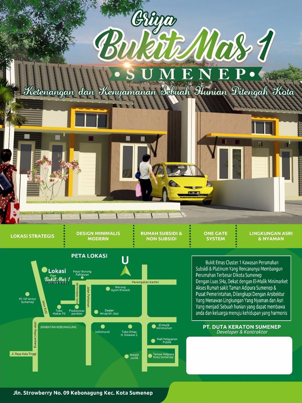 foto denah rumah tipe 36 perumahan Griya Bukit Mas 1