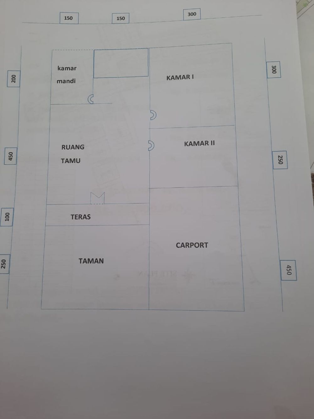 foto denah rumah tipe 30/60 perumahan CLUSTER JAYDEN RESIDENCE TAHAP 3