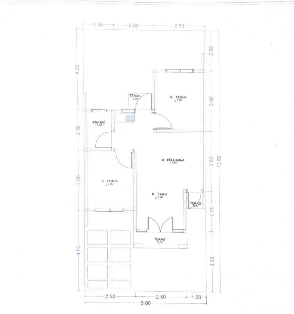 foto denah rumah tipe 40/70 perumahan GRAHADI KENCANA RESIDENCE