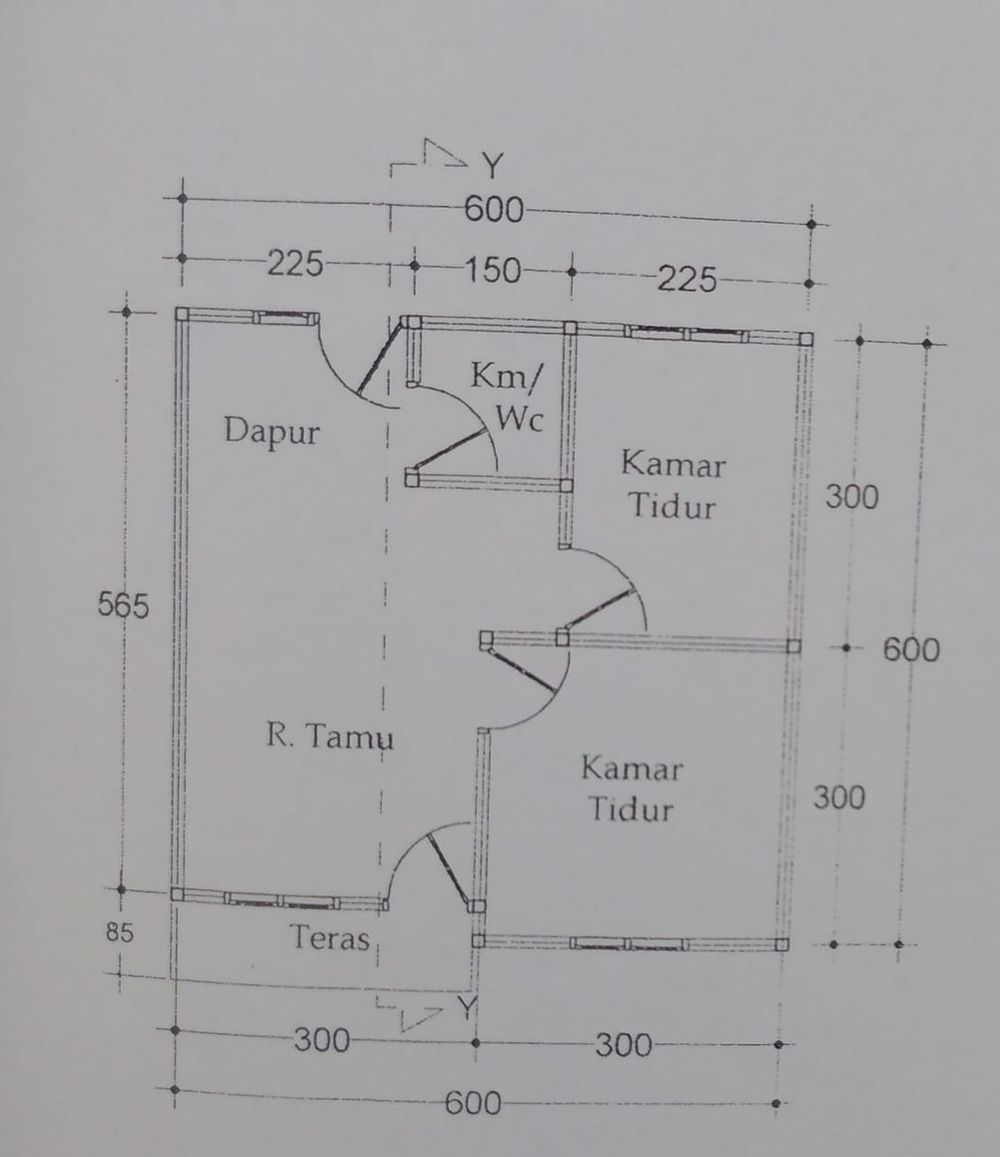 foto denah rumah tipe Rumah Tapak perumahan Tiara persada residence III