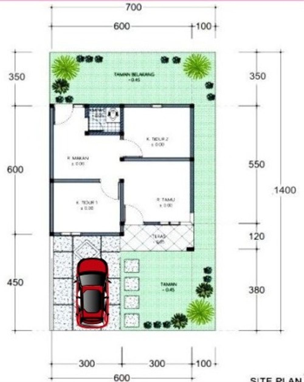 foto denah rumah tipe 36/98 perumahan Puri Puuwatu Indah