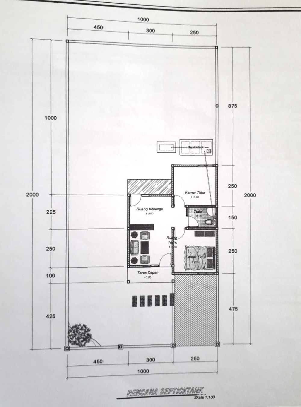 foto denah rumah tipe 30 perumahan WAIKELO REGENCY