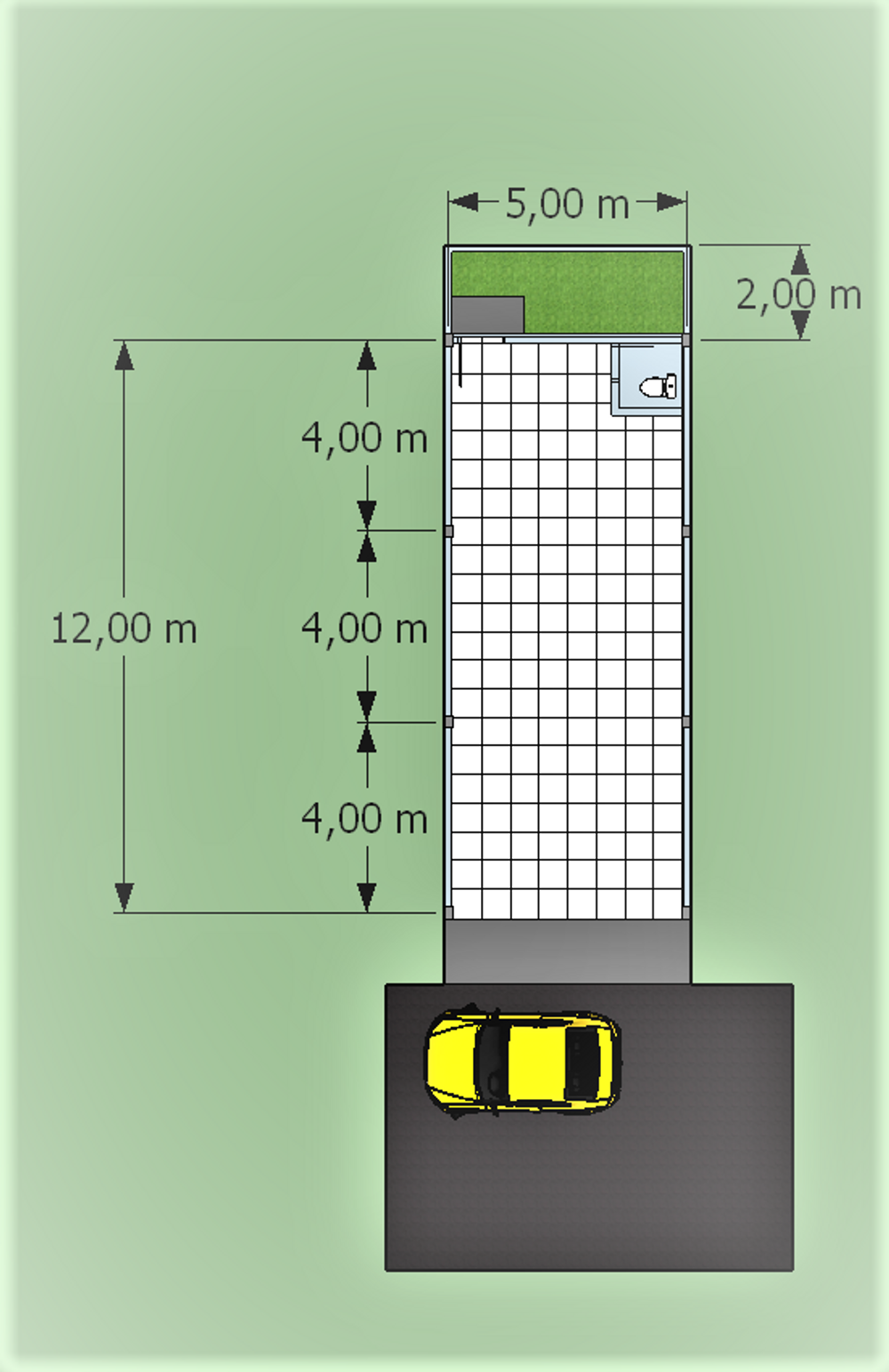 foto denah rumah tipe Ruko 1 Lantai perumahan Azka Residence