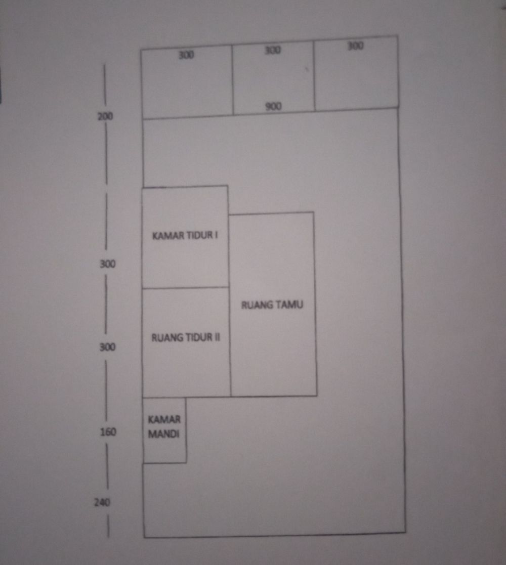 foto denah rumah tipe rumah tapak perumahan Azzahwa I