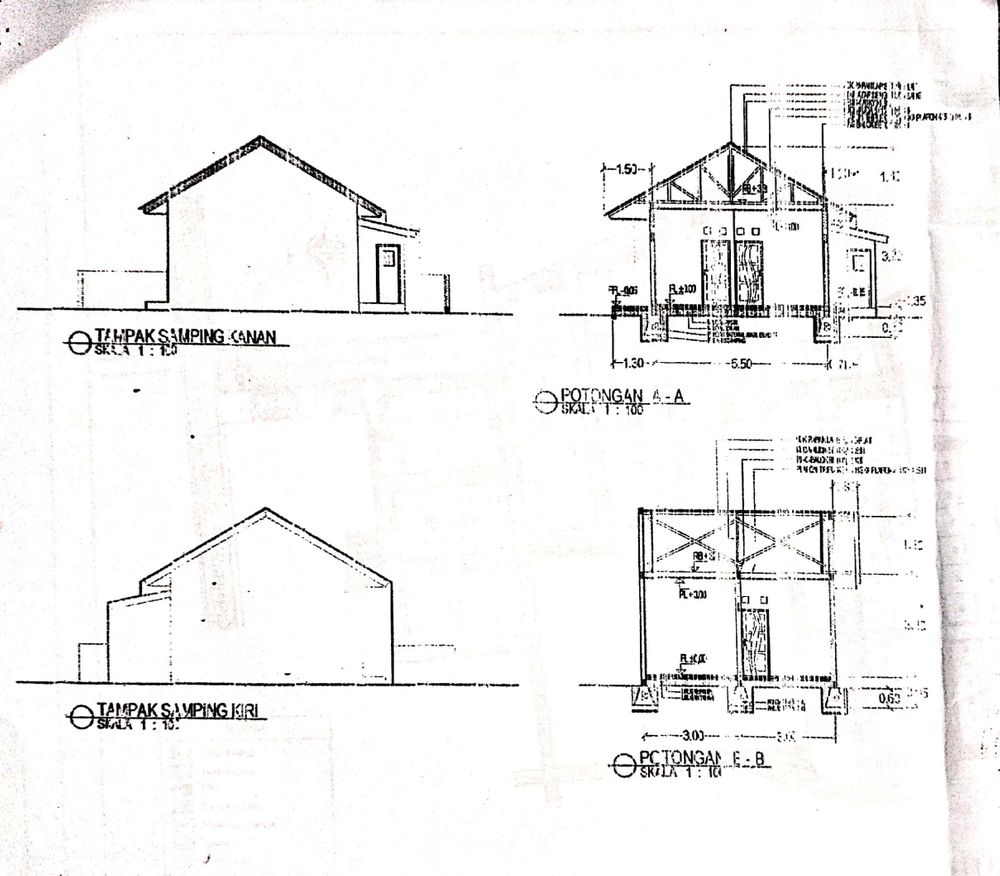 foto denah rumah tipe 45 perumahan PERUMAHAN KENDISTA WAYA RESIDENCE