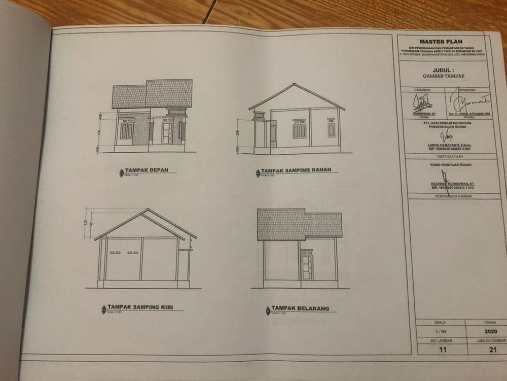 foto denah rumah tipe 36 perumahan SINGKAWANG ADHYAKSA RESIDENCE