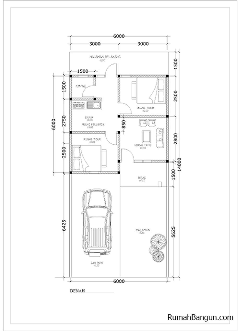 foto denah rumah tipe 36 perumahan Perumahan green oasis tahap 2