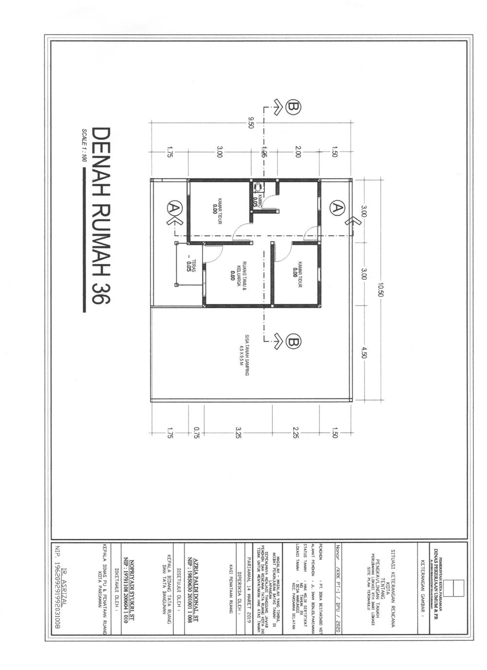 foto denah rumah tipe 36 perumahan FLO RESIDENCE