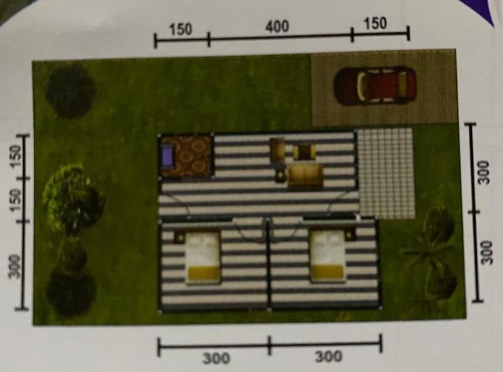 foto denah rumah tipe 36 perumahan Berkat Pesona Guntung Manggis