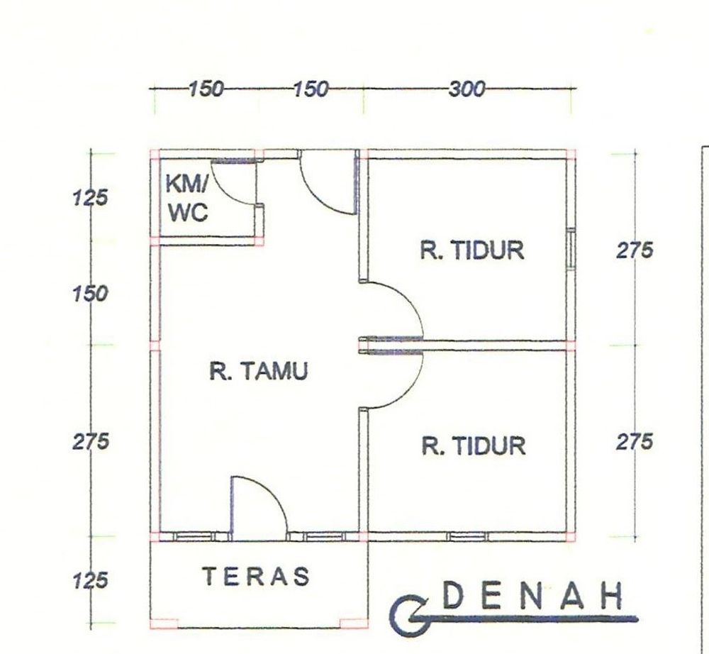 foto denah rumah tipe modern minimalis perumahan GRIYA IMANUEL LANGOWAN