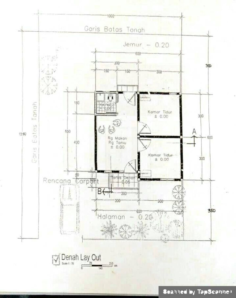 foto denah rumah tipe 36 perumahan Kemuning Asri 