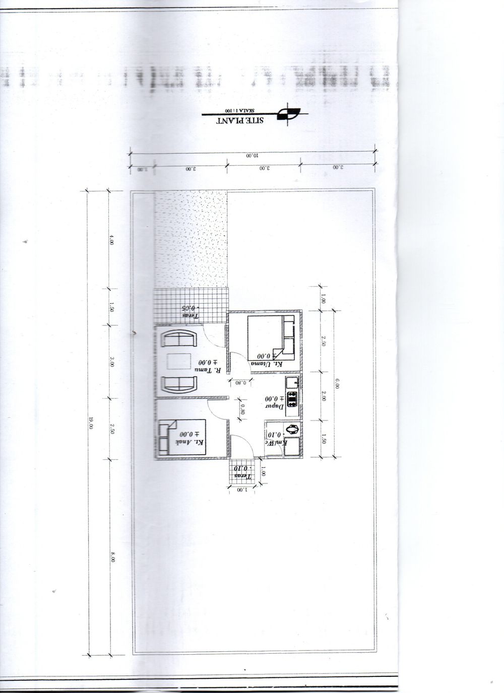 foto denah rumah tipe 36 perumahan Bumi Mas Residence