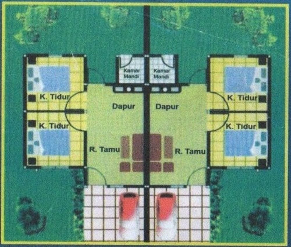 foto denah rumah tipe 36 perumahan GRIYA PERMATA INDAH