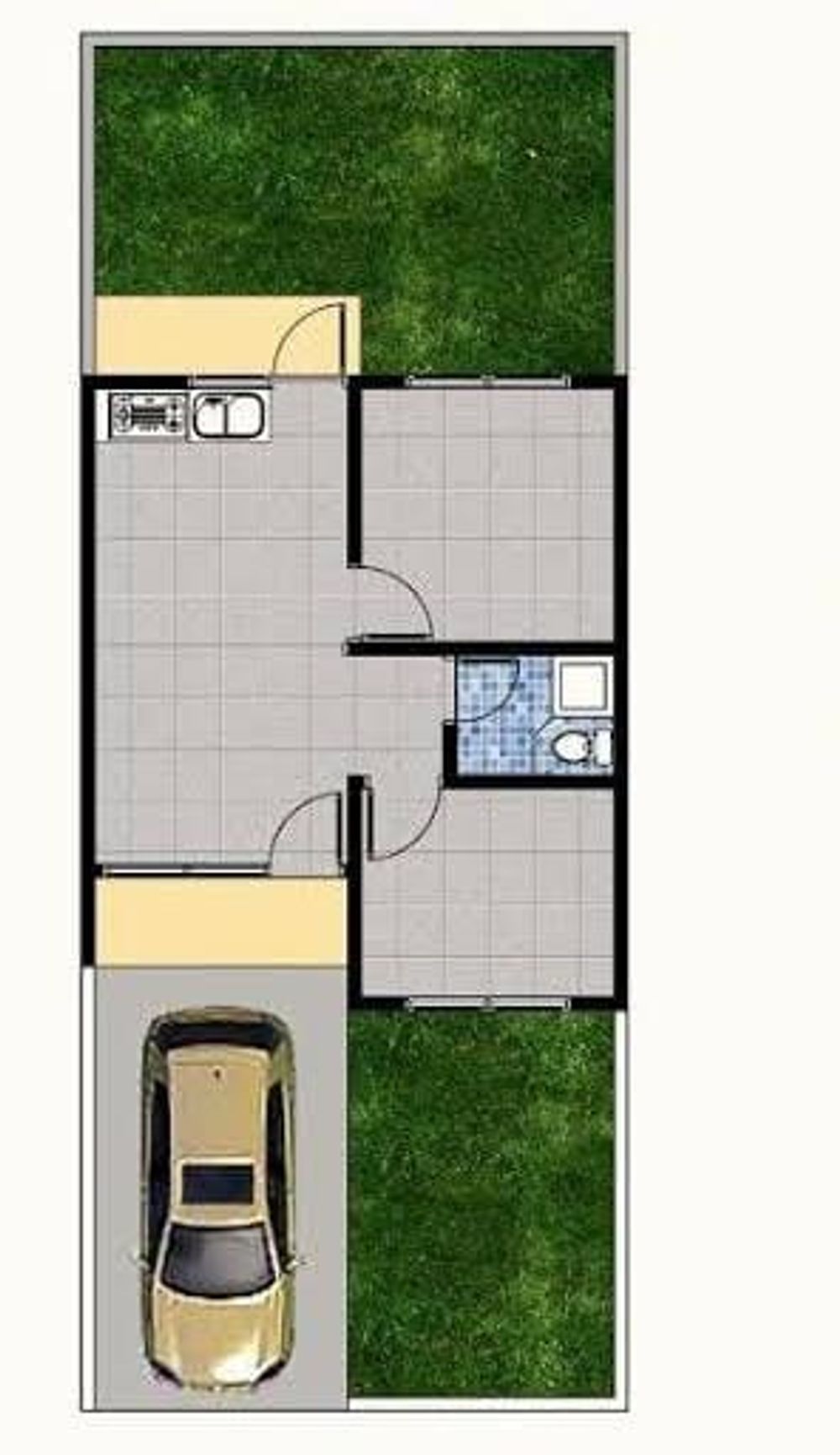 foto denah rumah tipe 36/105 perumahan Hamenda grand 3