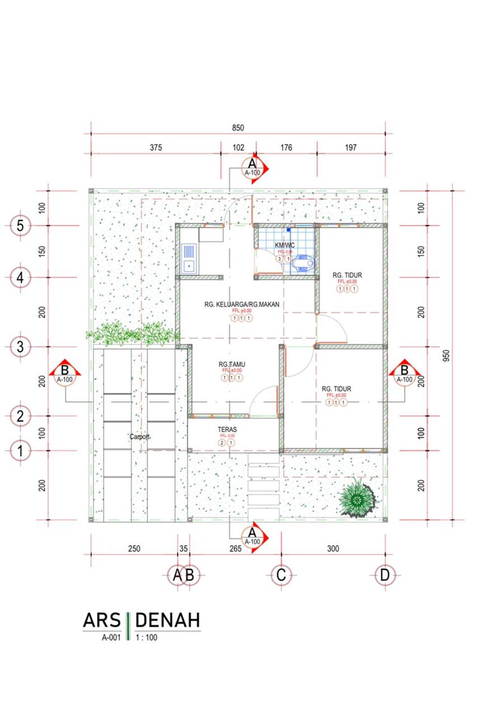 foto denah rumah tipe 36 perumahan PURI INDAH KOYA