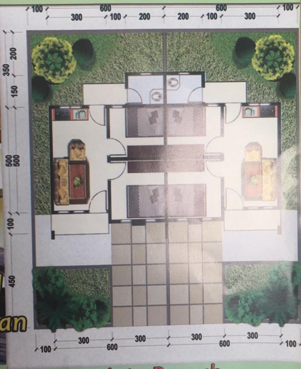 foto denah rumah tipe 36 perumahan Namura Indah