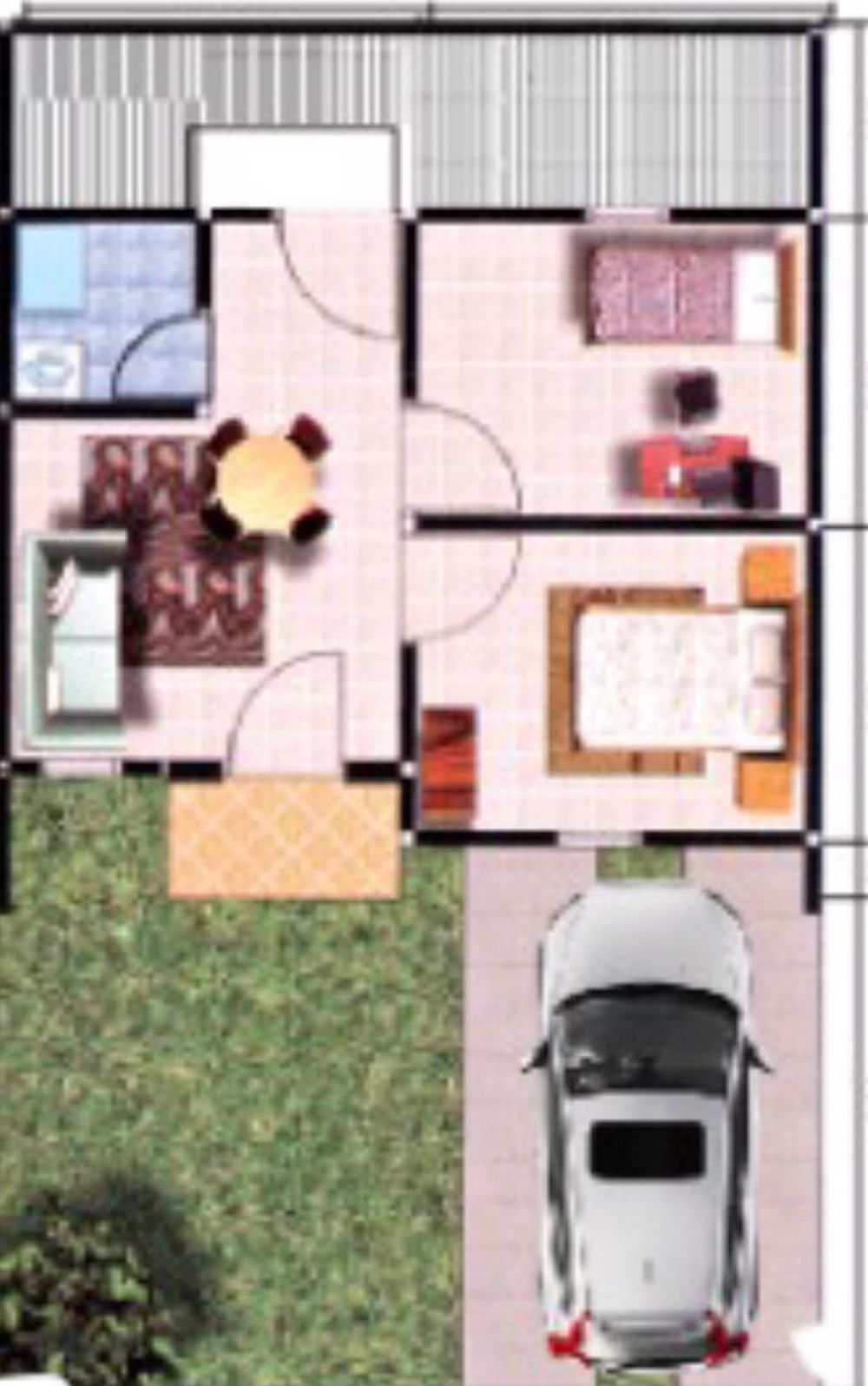 foto denah rumah tipe 27 perumahan Puri iska residence