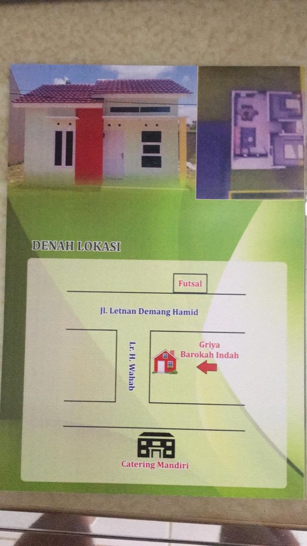 foto denah rumah tipe 36 perumahan PERUMAHAN GRIYA BAROKAH 3