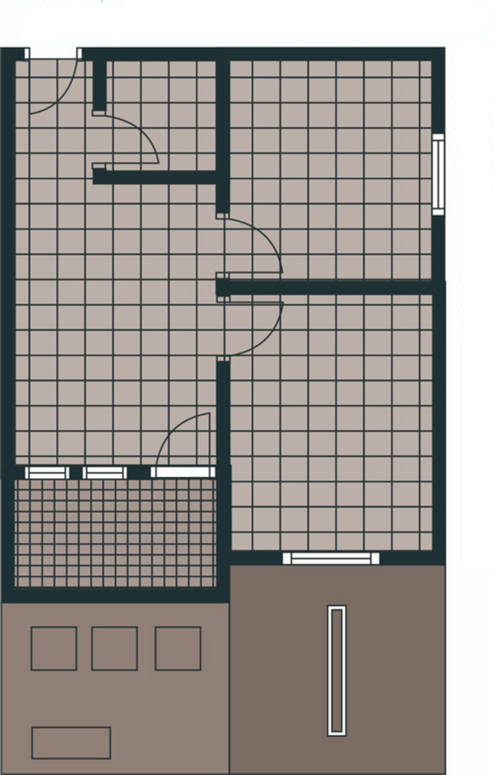 foto denah rumah tipe Kamar Gandeng perumahan DGR Makmur